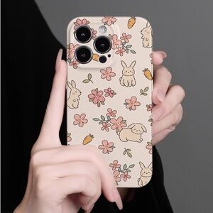 Cute Bunny and Floral Phone Case
